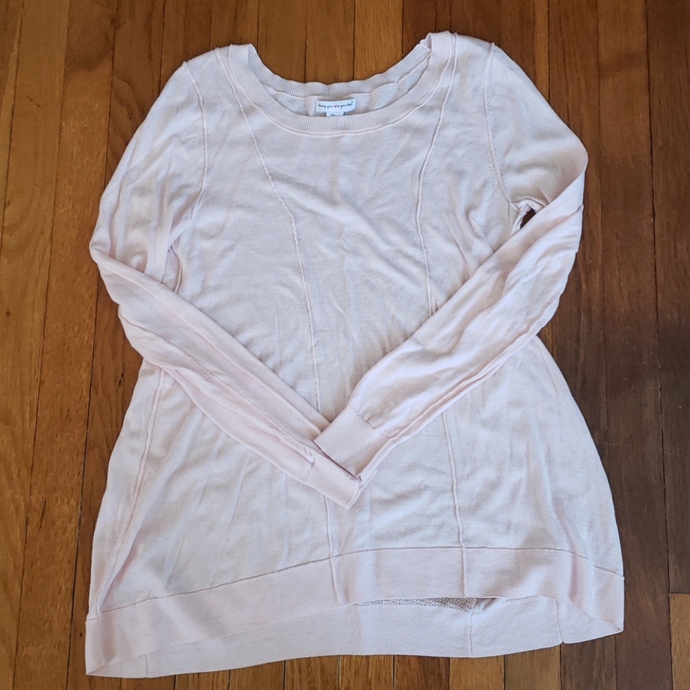 Pale Pink Tunic Sweater